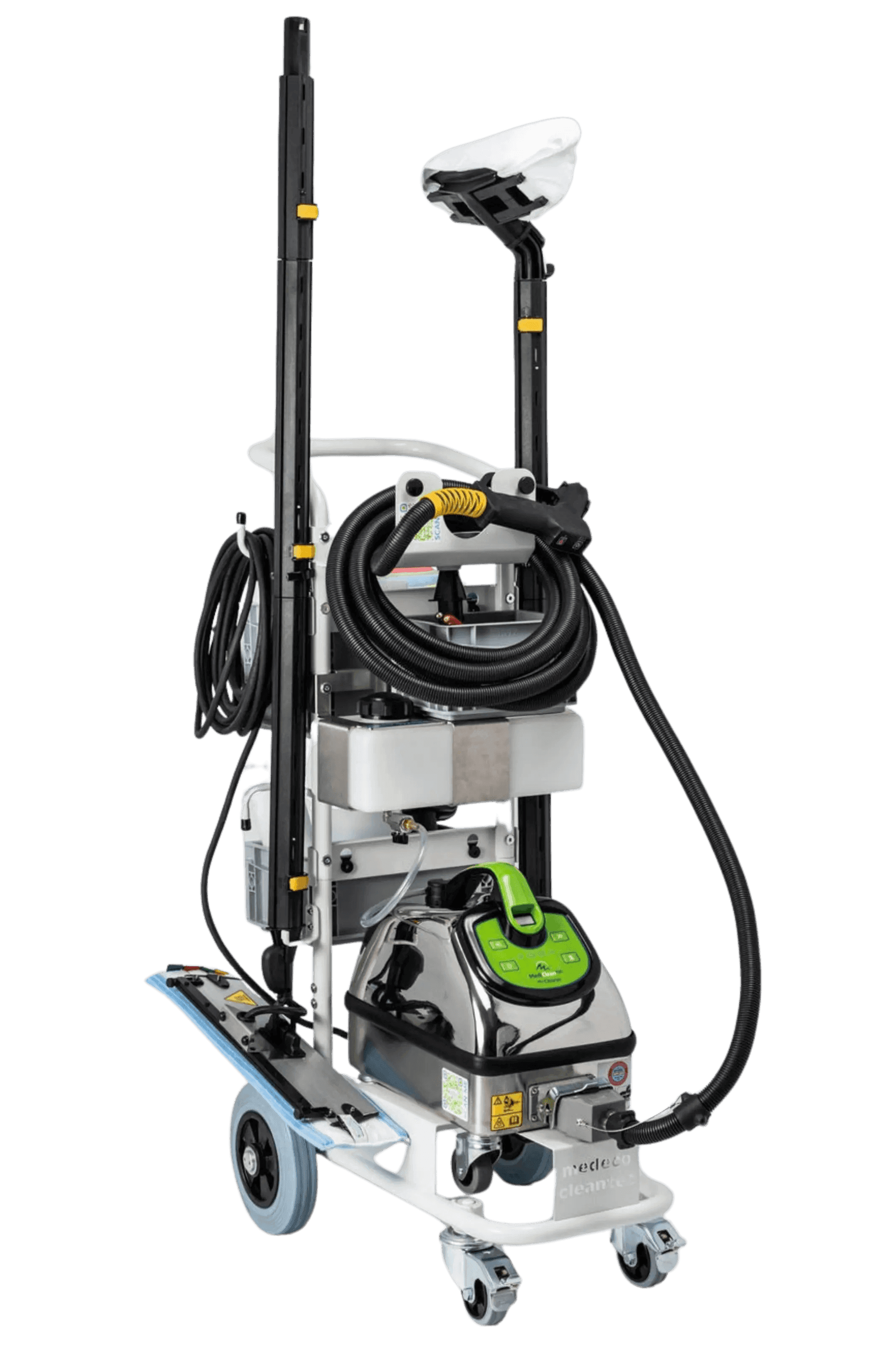 MediCleanTEC MicroCleaner — komplet damp-vogn